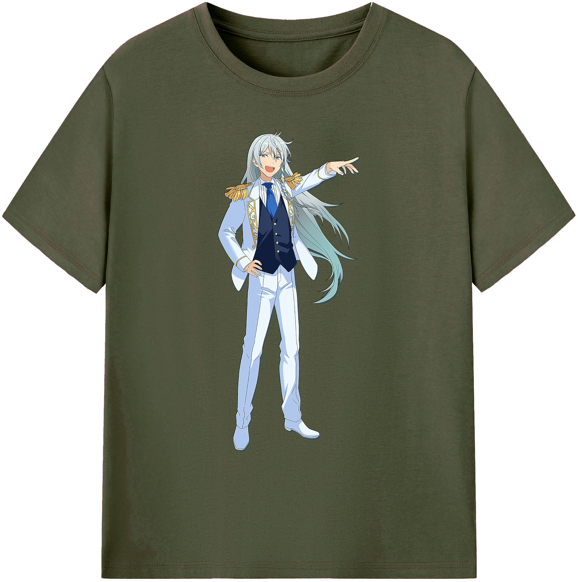 （画像用） あんさんぶるスターズ! Ensemble Stars 綿100％ メンズ半袖Tシャツ｜肌触りやわらか＆通気性